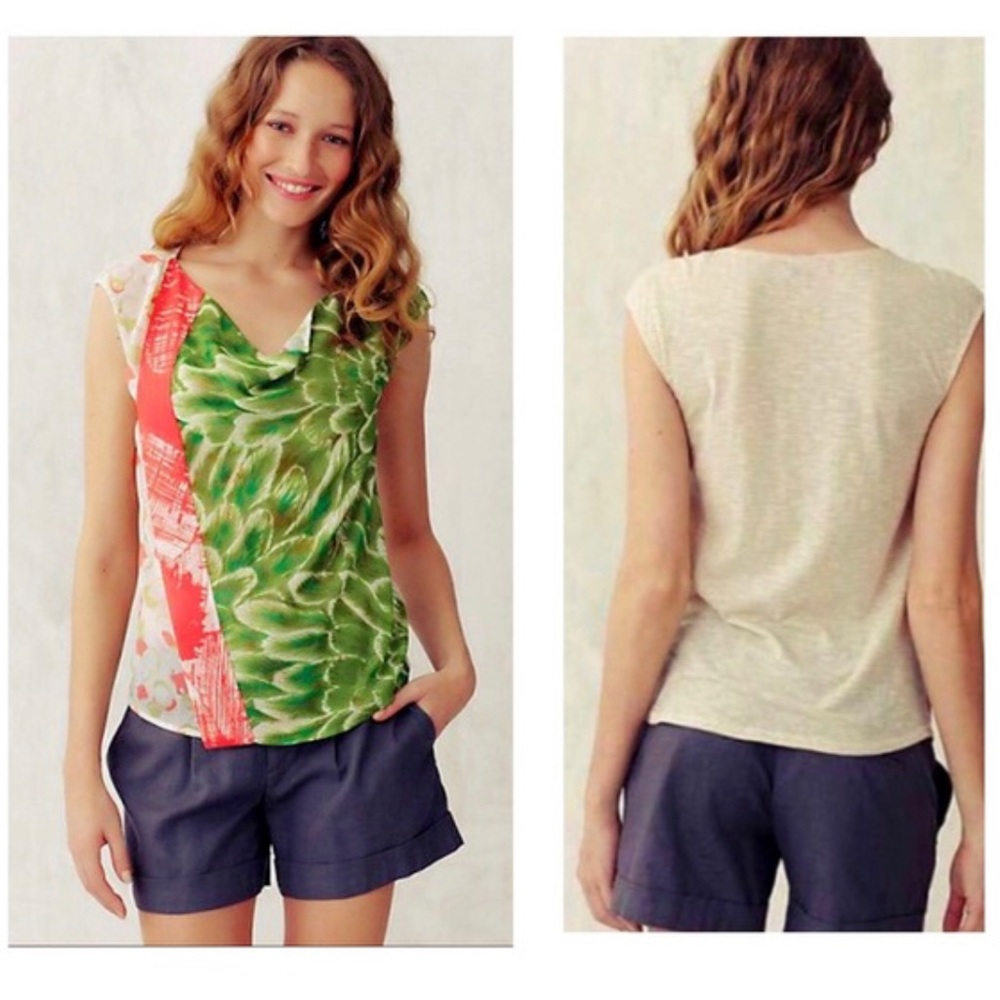 Anthropologie One September Lush Amalgam Blouse
